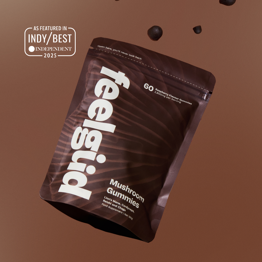 feelgüd Mushroom Gummies as featured in IndyBest, The Independent 2025